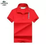 lacoste t-shirt new arrival left flag red